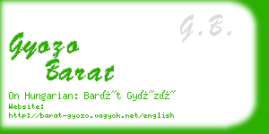 gyozo barat business card